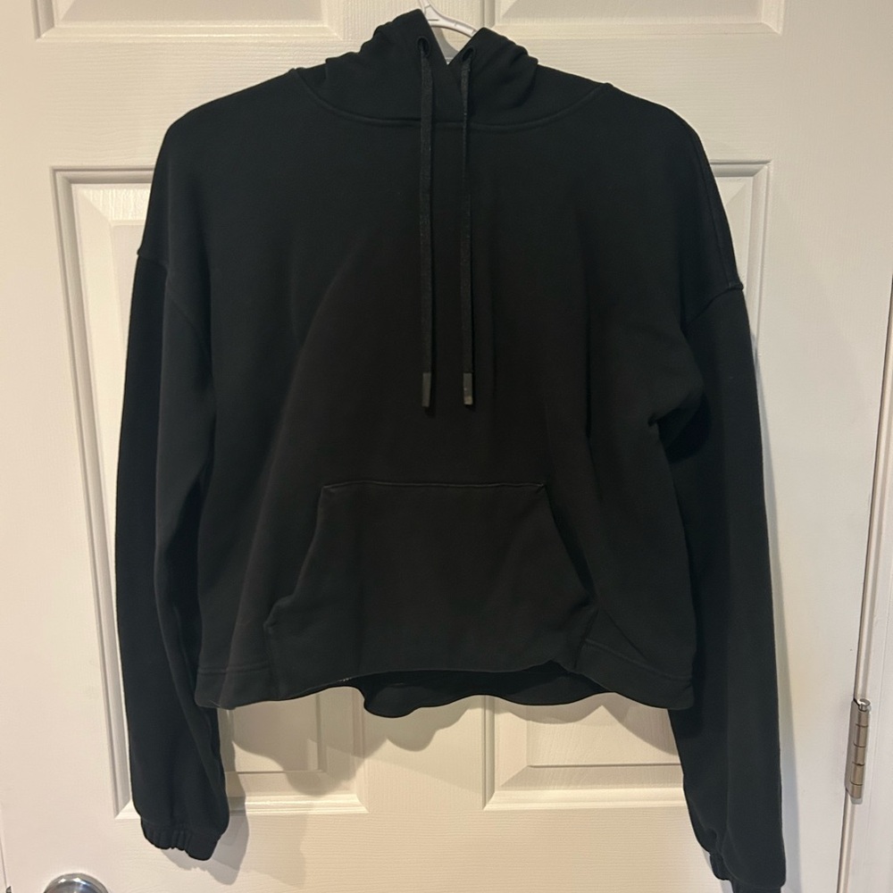 Black Lululemon Hoodie with Drawstring